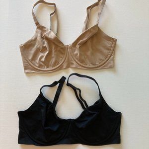 b.tempt'd by Wacoal 2 x bras 36D Beige, Black, Underwired, Lightly Lined